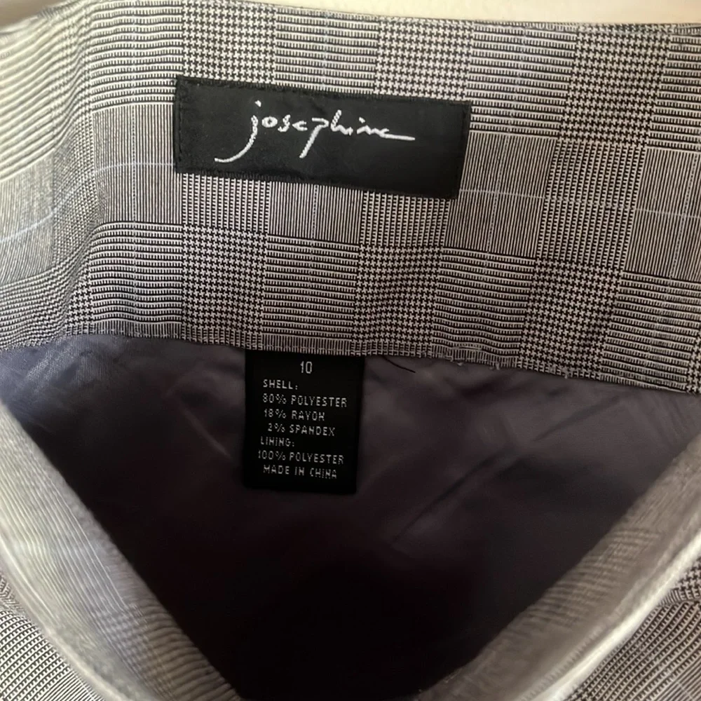 💕HP💕Josephine Chaus plaid a-line skirt - lined w/side zipper size 10 - Picture 4 of 6